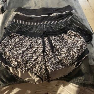 Lululemon athletic shorts. 3 pair 1 price